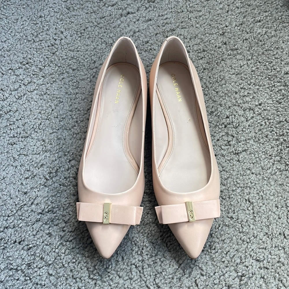 Never worn Cole haan bow flats
